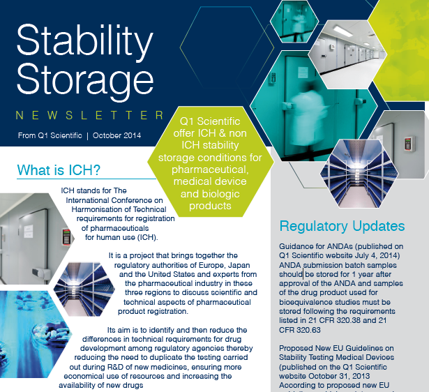 Q1 Scientific Stability Storage Newsletter